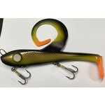 Restless Rider Tackle Swimbait 9" Black Olive Orange Tip