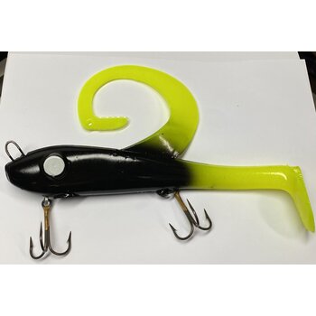 Restless Rider Tackle Swimbait 9" Black Chartreuse