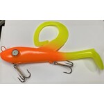 Restless Rider Tackle Swimbait 9" Chartreused Orange