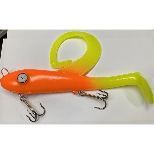 Restless Rider Tackle Swimbait 9" Chartreused Orange