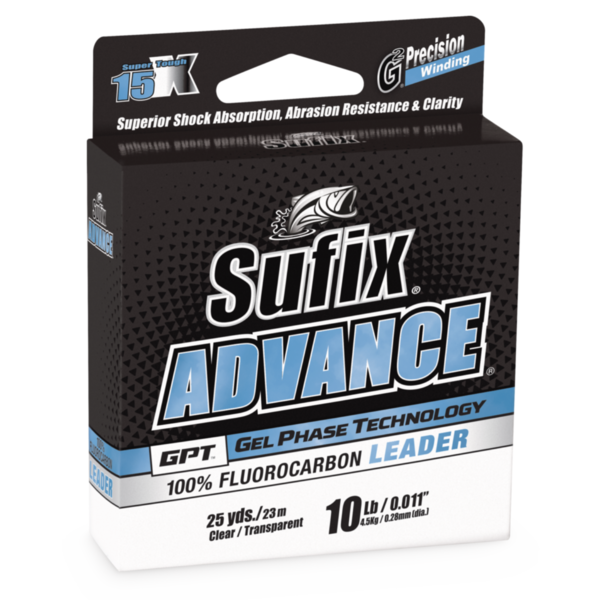 Sufix Advance Fluorocarbon Leader 6lb 25yds (ES25)