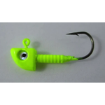 Guru Tackle Panfish Jig. 1/8oz Chartreuse. 5-pk