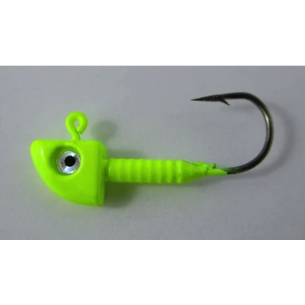 Guru Tackle Panfish Jig. 1/8oz Chartreuse. 5-pk