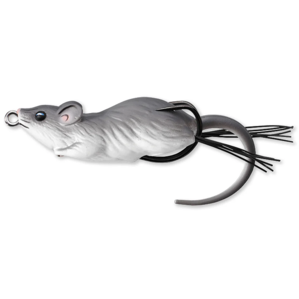 Live Target Hollow Body Field Mouse 2-1/4" Grey White