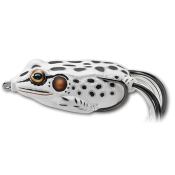 Live Target Hollow Body Frog 2-1/4" Albino White 5/8oz