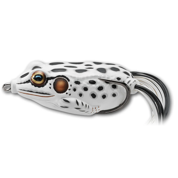 Live Target Hollow Body Frog 2-1/4" Albino White 5/8oz