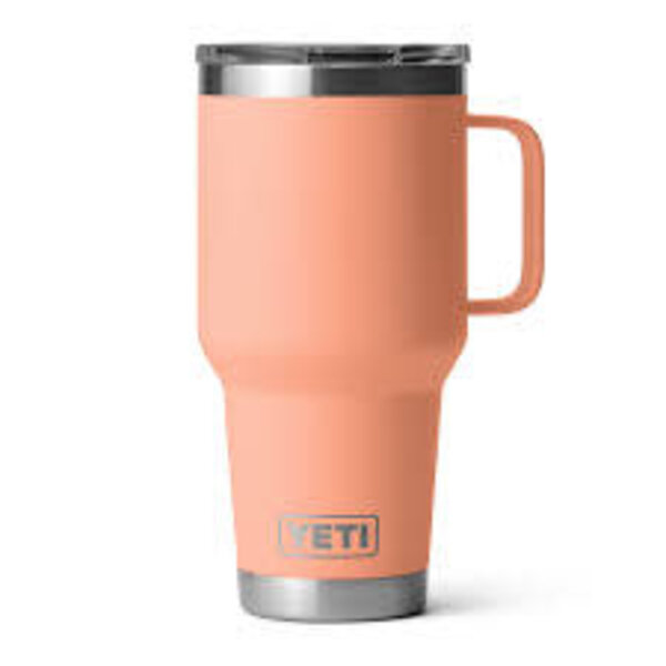 Yeti Rambler 887mL Travel Mug w/Stronghold Lid. Lowcountry Peach