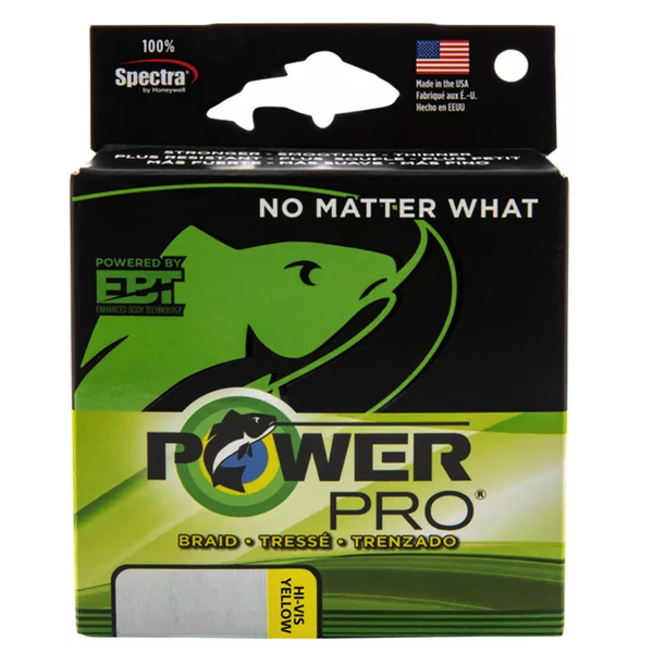 PowerPro PowerPro Spectra Braid 65lb Hi-Vis Yellow 150yds