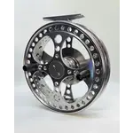 Raven Matrix Fully Ported Float Reel. 4 3/4" Polished Titanium