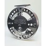 Raven Matrix Fully Ported Float Reel. 4 3/4" Polished Titanium