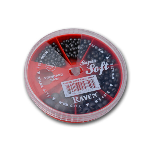 Raven Super Soft Raw Gray 6-Part Shot Dispenser.