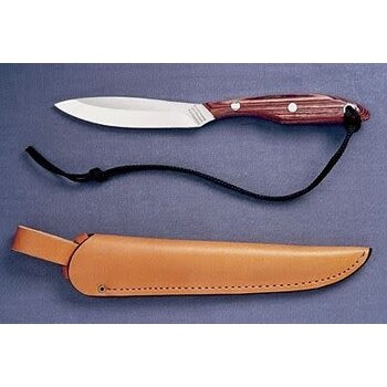 R2S #2 Trout & Bird Knife Leather Sheath with Rosewood Handle