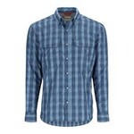 Simms Men's Big Sky LS Shirt Neptune/Midnight Plaid Medium - Reg. $109.99