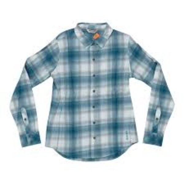 Simms Women's Island Flannel Blue Grass Sunshine Plaid Medium (REG$69.99)