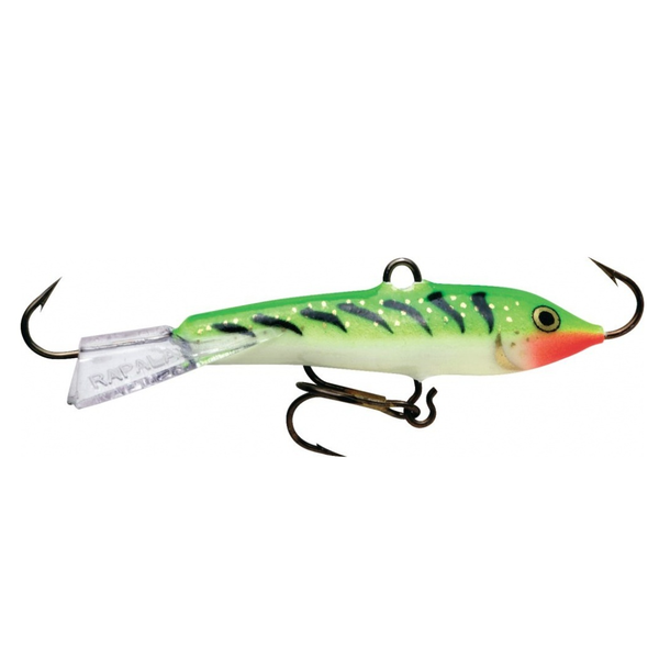 Rapala Jigging Rap. Glow Green Tiger 02