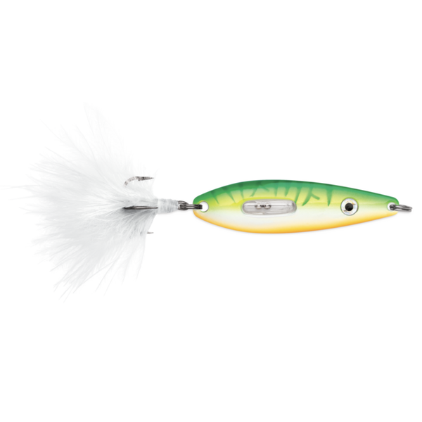 VMC Rattling Roach Spoon 1/8oz Glow Green Fire UV