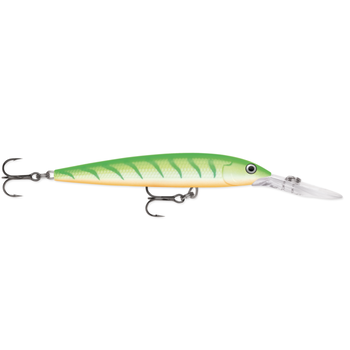 Rapala Down Deep Husky Jerk Green Tiger UV 10 4" 3/8oz