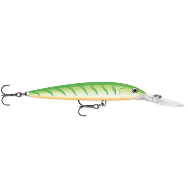 Rapala Down Deep Husky Jerk Green Tiger UV 10 4" 3/8oz