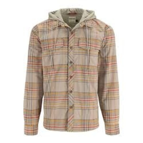 Simms Coldweather Hoody Stone Neo Plaid