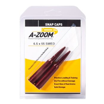 A-Zoom Snap Caps 6.5x55 Swed  2/Pk