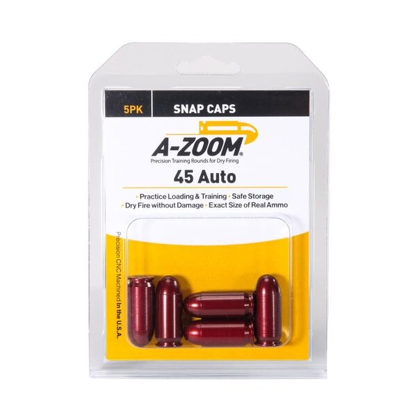 A-Zoom Snap Caps 45 ACP 5/Pk