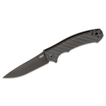 Zero Tolerance 0450CF Dmitry Sinkevich Flipper 3.25" S35VN Black Blade, Carbon Fiber and Titanium Handles, Frame Lock