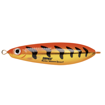 Rapala Rattlin' Minnow Spoon Gold Fluoroescent Red Tiger 9/16oz