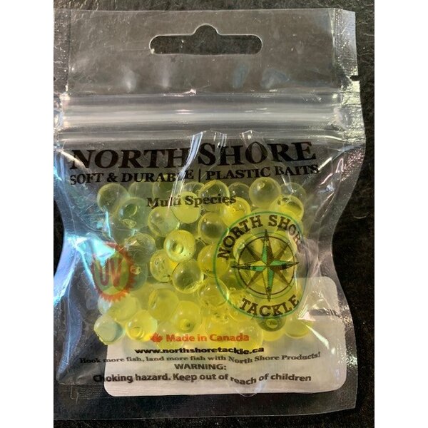 North Shore Tackle Egg Cluster Transparent Yellow