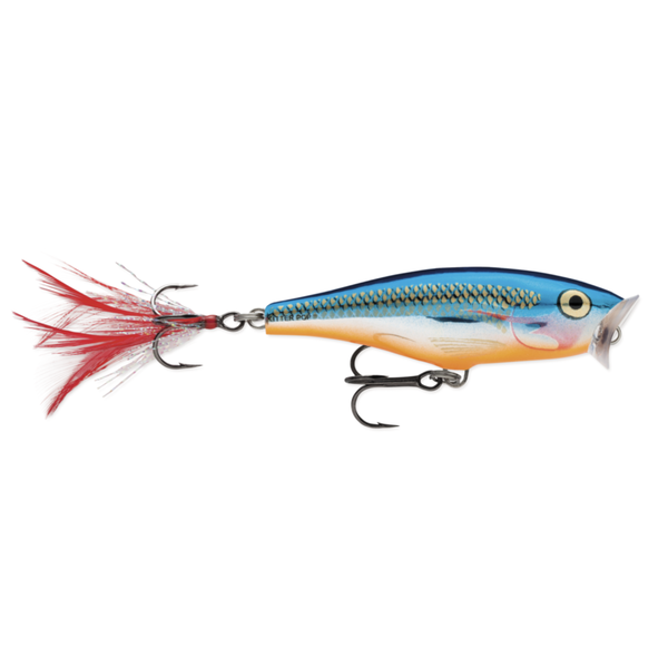 Rapala Skitter Pop. Silver Blue 07 2-3/4"