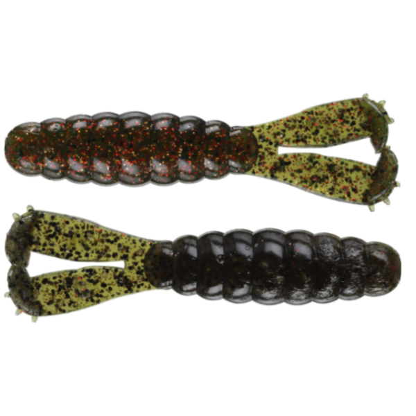 Z-Man Billy Goat Twin Tail Grub 4.25" Canada Craw 3-pk