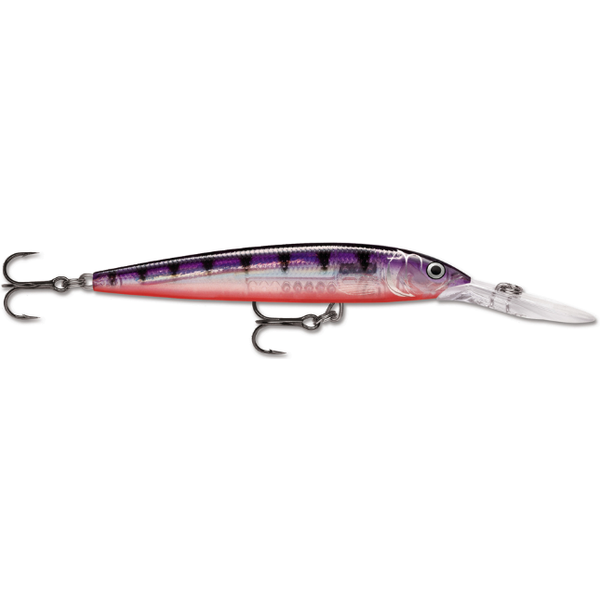 Rapala Down Deep Husky Jerk. Glass Purple Perch 10 4" 3/8oz
