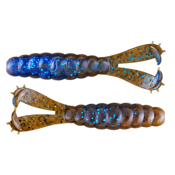 Z-Man Goat Twin Tail Grub 3.75" Okeechobee Craw 4-pk (ZS25)