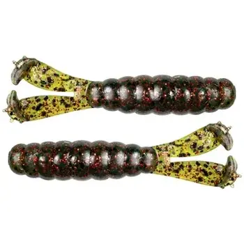 Z-Man Billy Goat Twin Tail Grub 4.25" Watermelon Red 3-pk (ZS25)