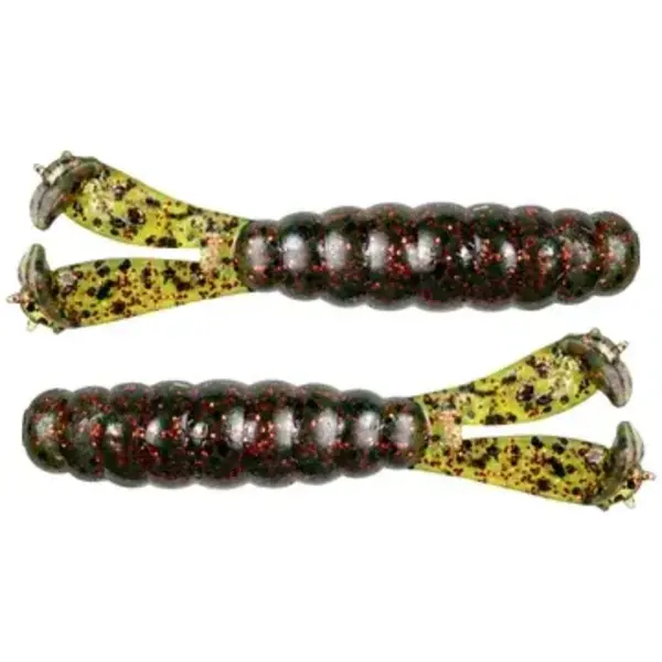 Z-Man Billy Goat Twin Tail Grub 4.25" Watermelon Red 3-pk