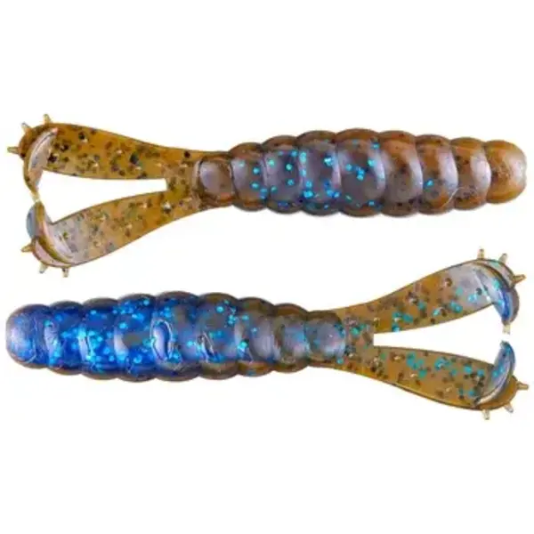 Z-Man Billy Goat Twin Tail Grub 4.25" Okeechobee Craw 3-pk