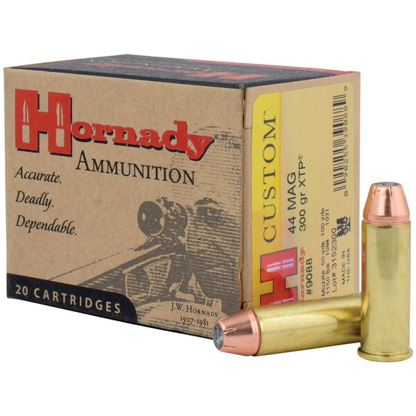 Hornady Custom 44 Rem Mag, 300 gr, XTP Ammunition