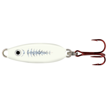 Northland Northland Forage Minnow Spoon 1/4oz Super Glo Exo White