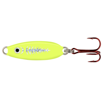 Northland Forage Minnow Spoon 1/4oz Super Glo Exo Chartreuse