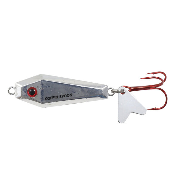 Northland Buck-Shot Coffin Spoon. 3/8oz Silver Shiner