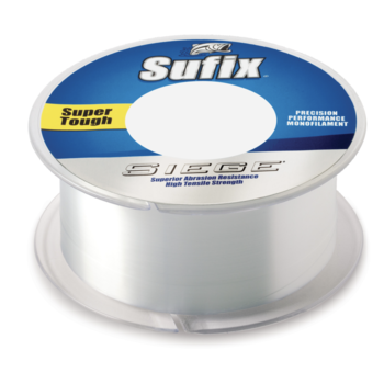 Sufix Siege 14lb Clear 330yd Spool