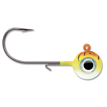 VMC Neon Moon Eye Jig. 1/32oz Orange Fire UV 2-pk