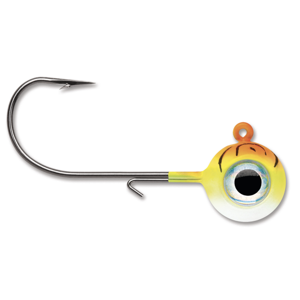 VMC Neon Moon Eye Jig. 1/32oz Orange Fire UV 2-pk