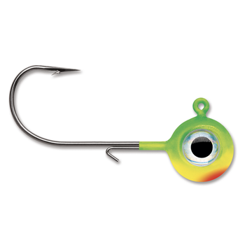 VMC Neon Moon Eye Jig. 1/32oz Chart Lime Green 2-pk