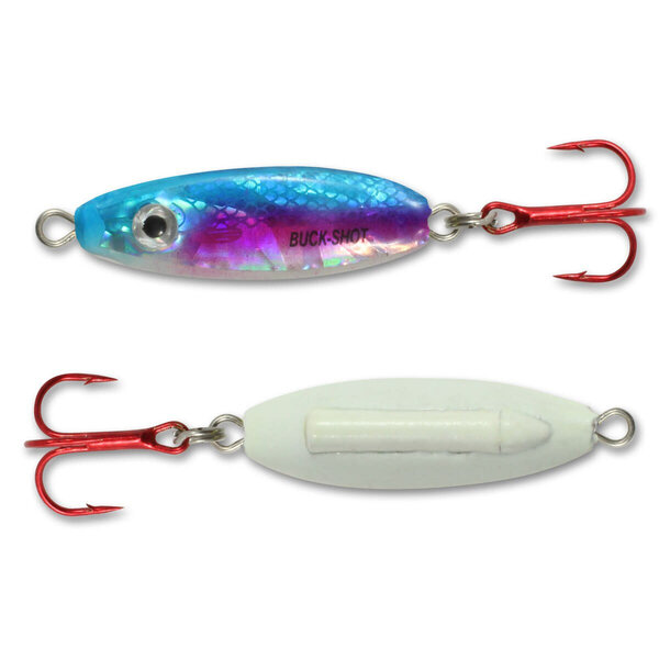 Northland Buck-Shot Rattle Spoon. 1/2oz Silver Shiner