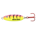 Northland Buck-Shot Rattle Spoon. 1/2oz Bubblegum Tiger