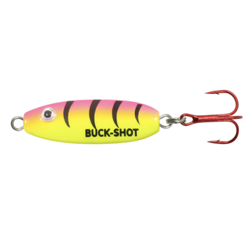 Northland Buck-Shot Rattle Spoon. 1/2oz Bubblegum Tiger