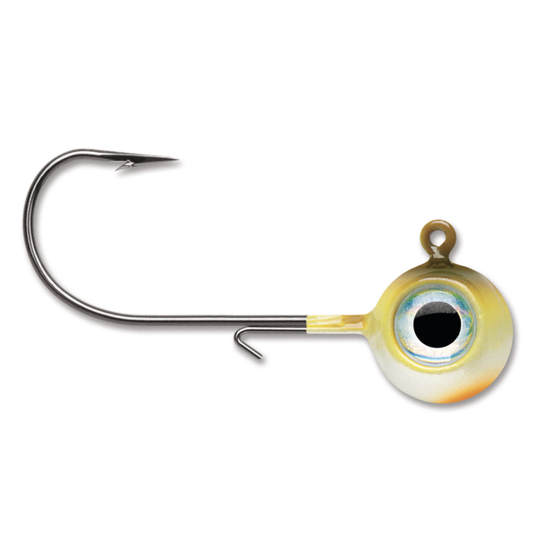 VMC Neon Moon Eye Jig. 3/8oz Yellow Perch 4-pk