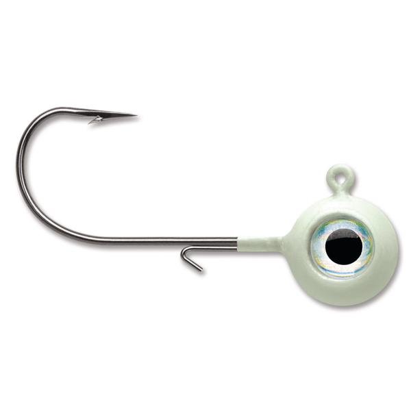 VMC Neon Moon Eye Jig. 1/8oz Glow 4-pk