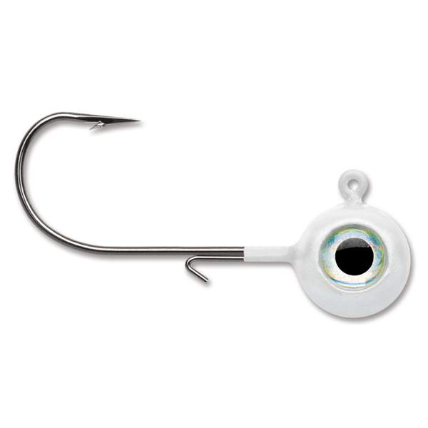 VMC Neon Moon Eye Jig. 1/8oz White 4-pk