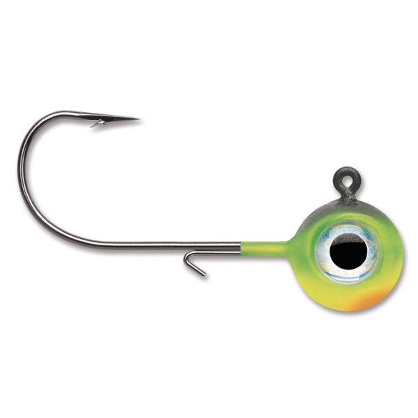 VMC Neon Moon Eye Jig. 1/4oz Firetiger 4-pk
